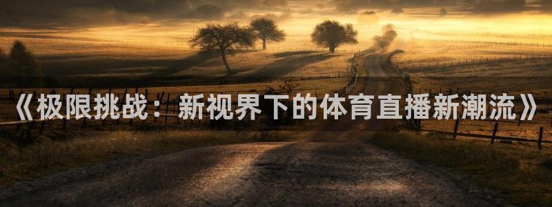 《极限挑战：新视界下的体育直播新潮流》