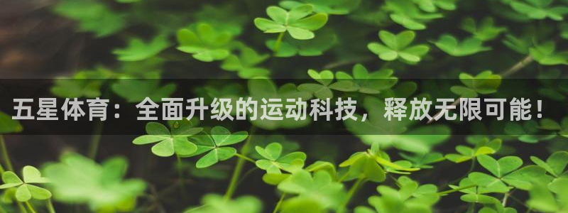 五星体育：全面升级的运动科技，释放无限可能！