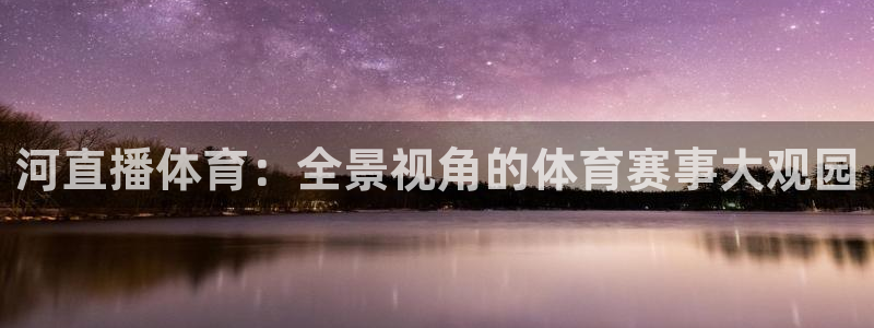 河直播体育：全景视角的体育赛事大观园
